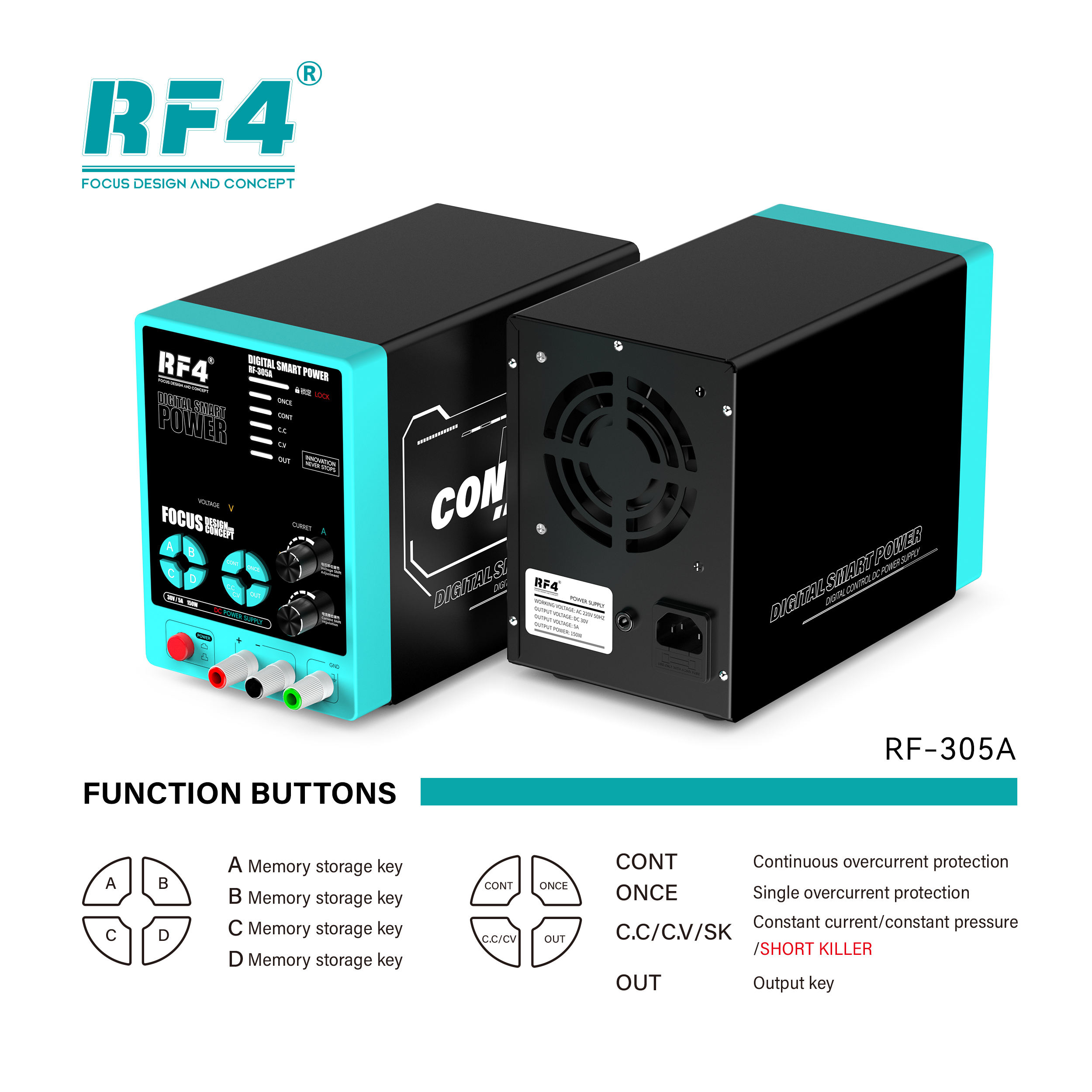 منبع تغذیه RF-305A (RF4) - تصویر 2