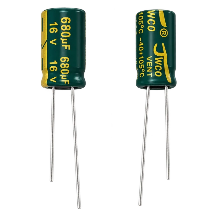 خازن JWCO Green 680µF 16V - تصویر 1
