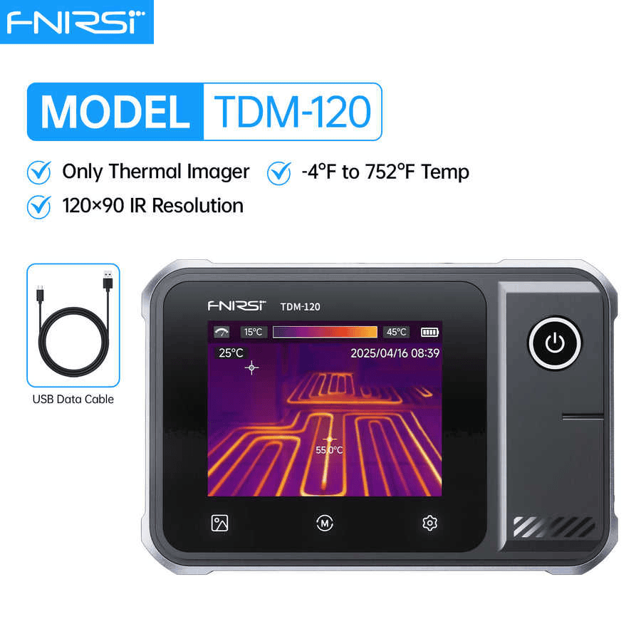 مولتی متر دوربین حرارتی افنیرسی (FNIRSI) TDM-120P - تصویر 2