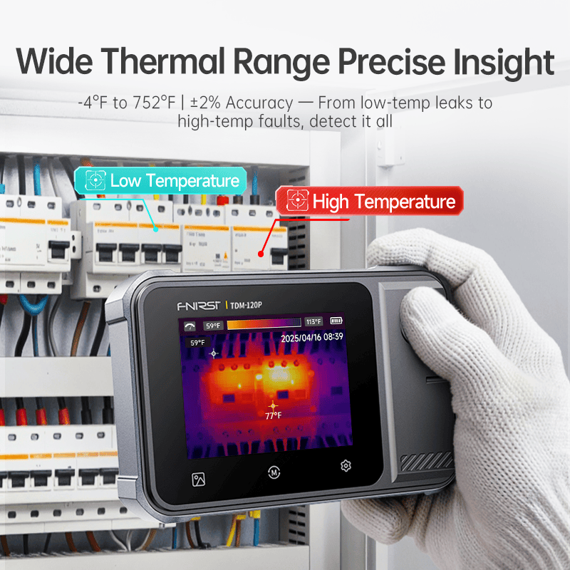 مولتی متر دوربین حرارتی افنیرسی (FNIRSI) TDM-120P - تصویر 3