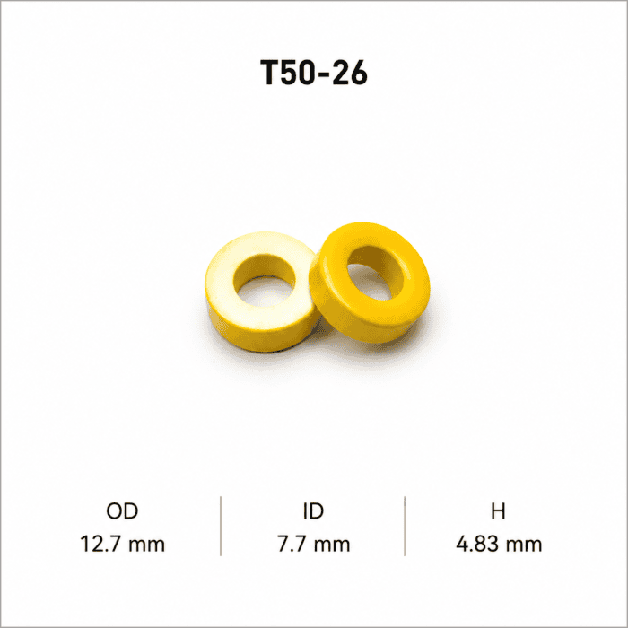 هسته پودر آهن T50-26 - تصویر 1
