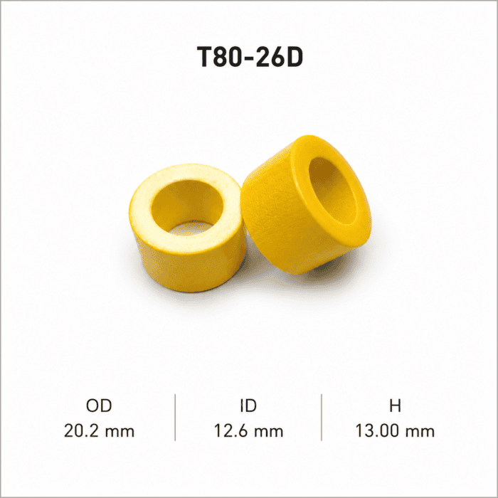 هسته پودر آهن T80-26D - تصویر 1