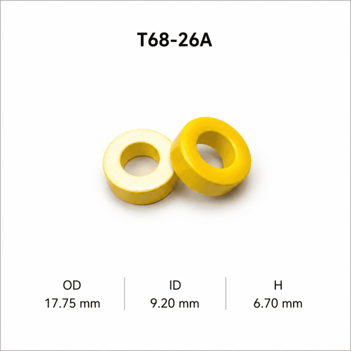 هسته پودر آهن T68-26A - تصویر 1