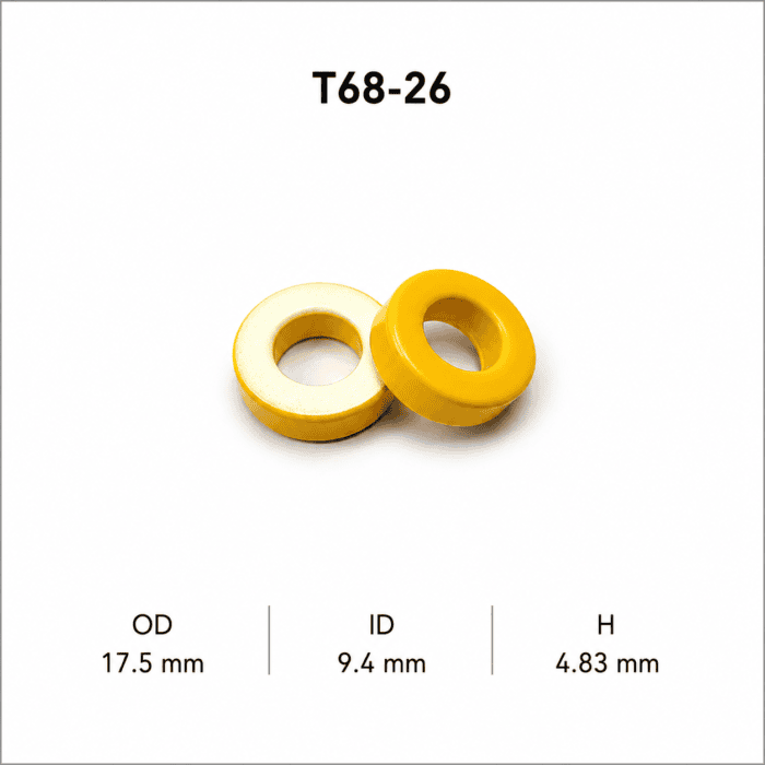هسته پودر آهن T68-26 - تصویر 1