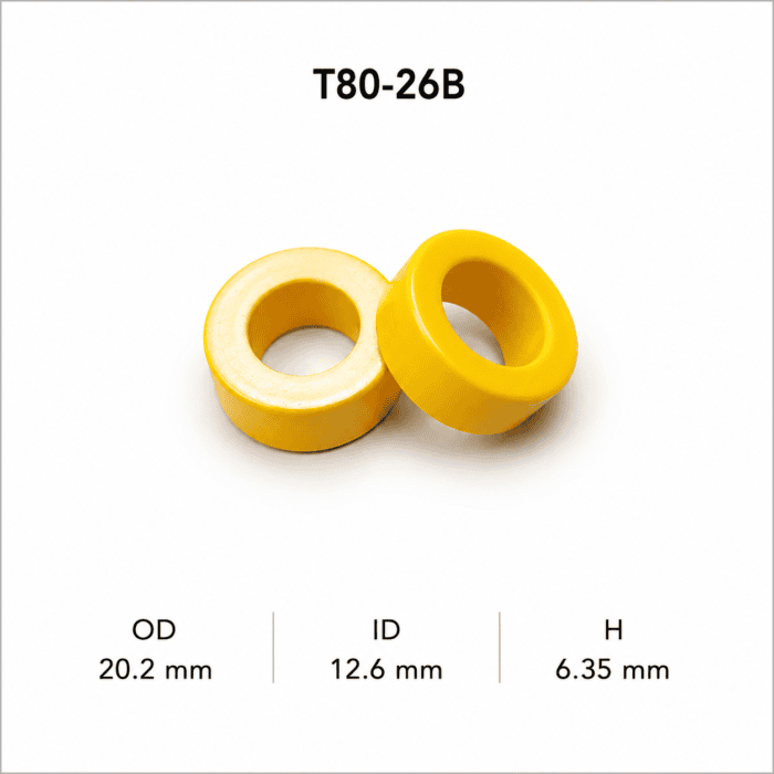 هسته پودر آهن T80-26B - تصویر 1