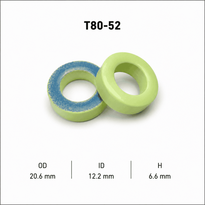 هسته پودر آهن T80-52 - تصویر 1