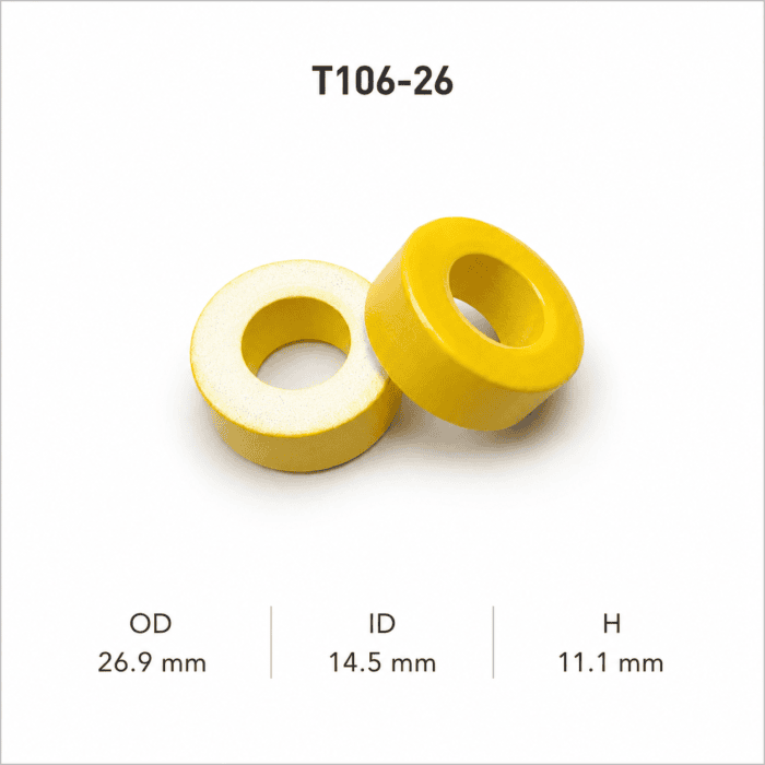 هسته پودر آهن T106-26 - تصویر 1