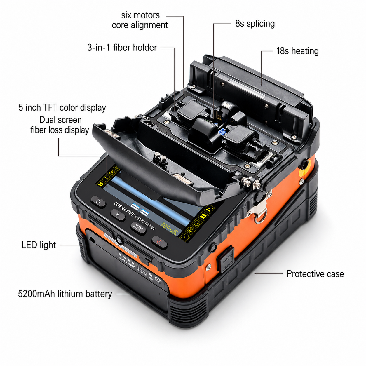 دستگاه جوش فیبر نوری سیگنالفایر AI-5 PRO (SIGNAL FIRE) - تصویر 2