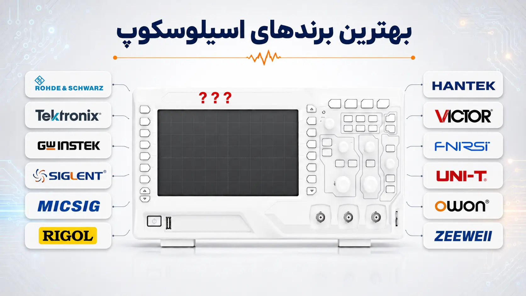 راهنمای انتخاب بهترین برند اسیلوسکوپ و مقایسه مارکهای معتبر بازار در فروشگاه ایلکوشاپ