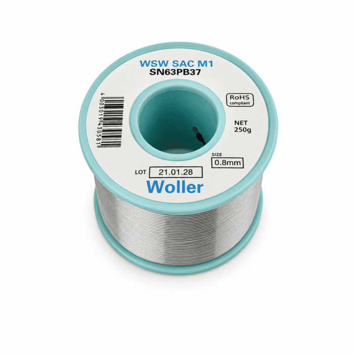 سیم لحیم WOLLER) 0.8mm 250gr) - تصویر 1